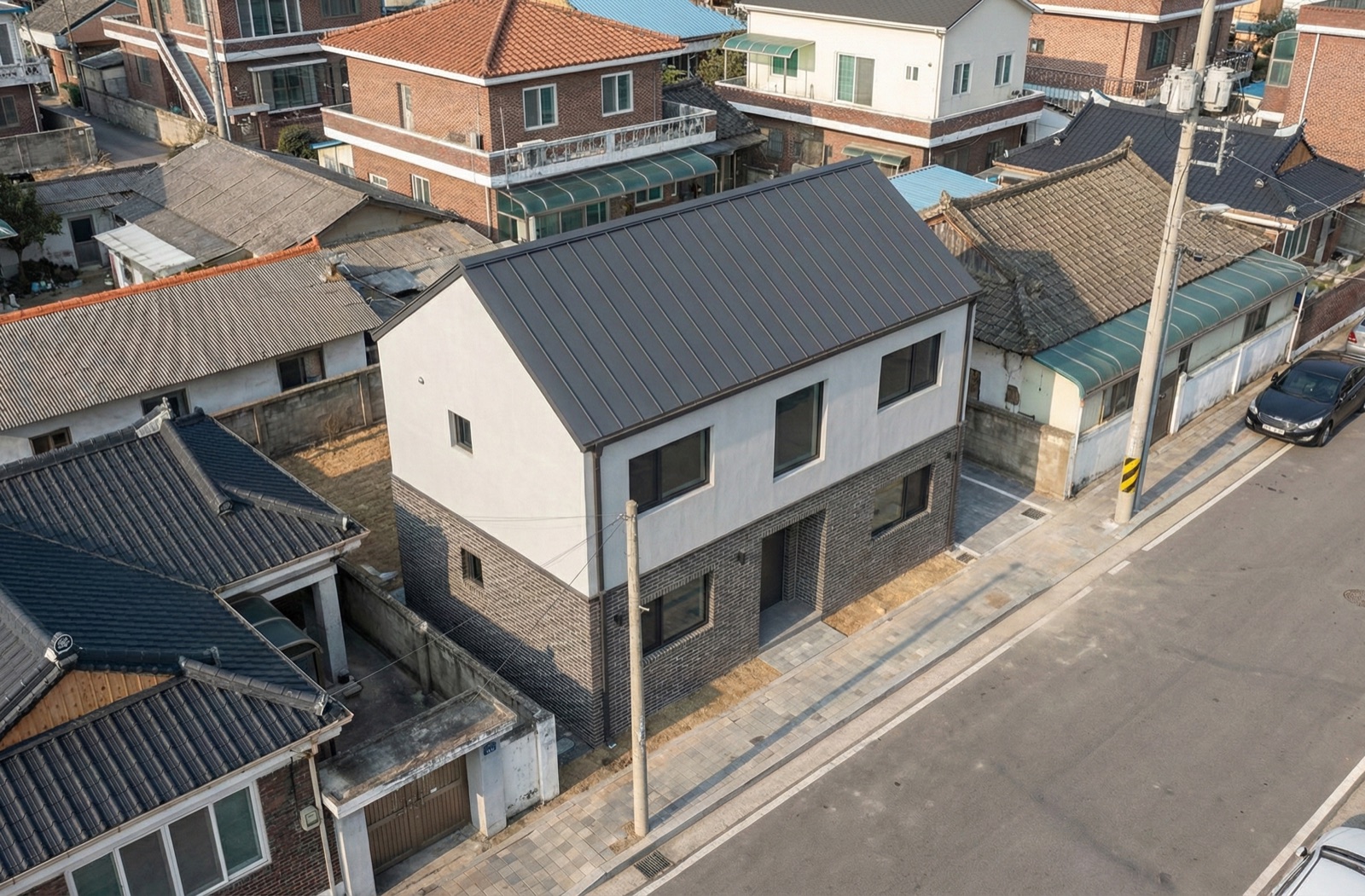 꼼꼼한 현장 관리로 완성한 주택 외관 - 건테리어